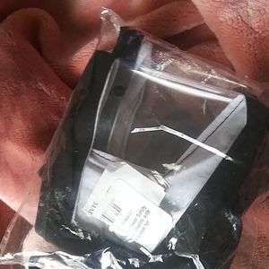 Clear black trim face mask